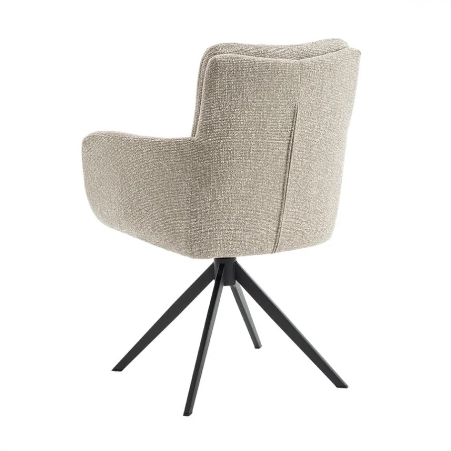 Eetkamerstoelen< Draaibare Eetkamerstoel Swag Beige