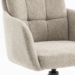 Eetkamerstoelen< Draaibare Eetkamerstoel Swag Beige