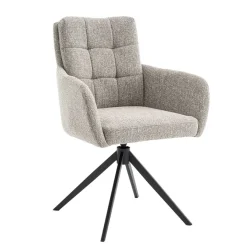 Eetkamerstoelen< Draaibare Eetkamerstoel Swag Greige