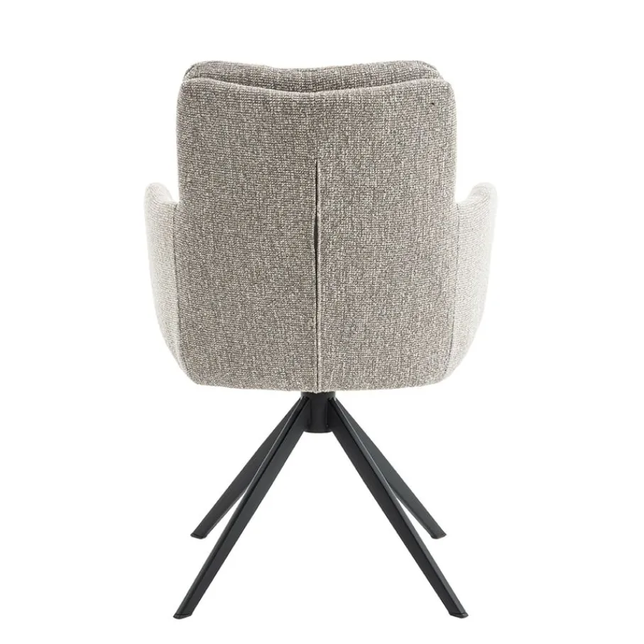 Eetkamerstoelen< Draaibare Eetkamerstoel Swag Greige