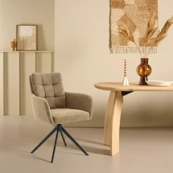 Eetkamerstoelen< Draaibare Eetkamerstoel Swag Curry