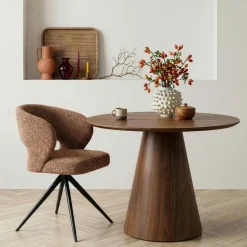 Eetkamerstoelen< Draaibare Eetkamerstoel Terra Roestbruin