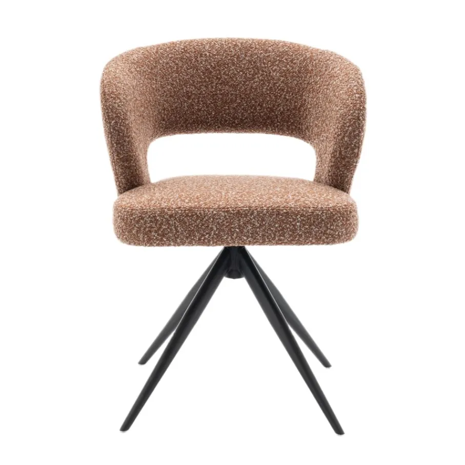 Eetkamerstoelen< Draaibare Eetkamerstoel Terra Roestbruin
