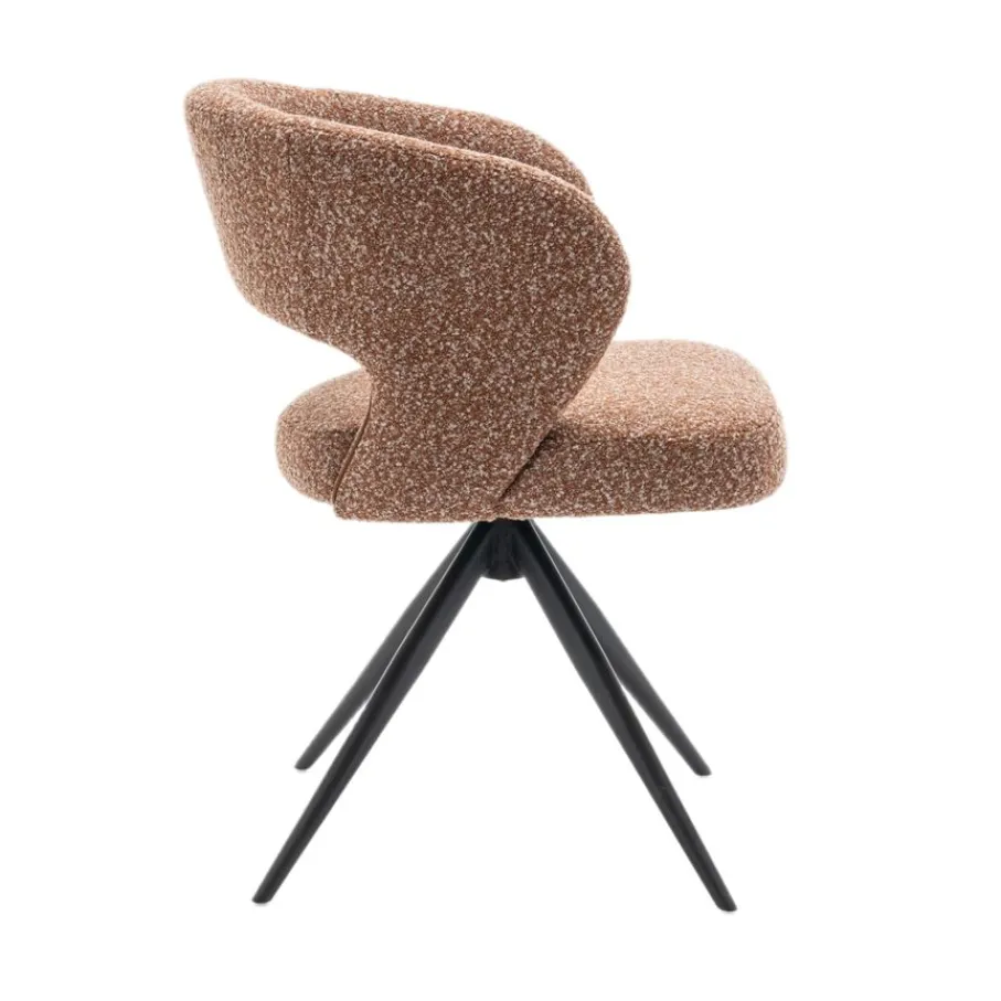 Eetkamerstoelen< Draaibare Eetkamerstoel Terra Roestbruin