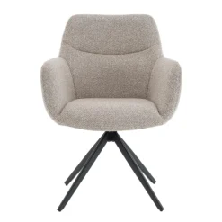 Eetkamerstoelen< Draaibare Eetkamerstoel Tibor Greige