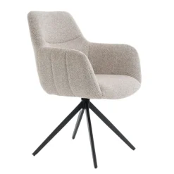 Eetkamerstoelen< Draaibare Eetkamerstoel Tibor Greige