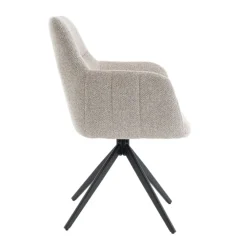 Eetkamerstoelen< Draaibare Eetkamerstoel Tibor Greige