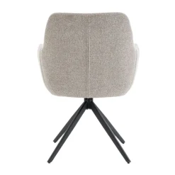 Eetkamerstoelen< Draaibare Eetkamerstoel Tibor Greige
