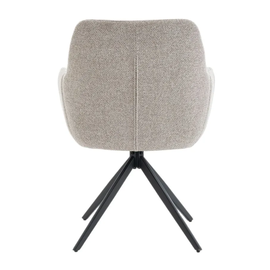 Eetkamerstoelen< Draaibare Eetkamerstoel Tibor Greige
