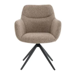 Eetkamerstoelen< Draaibare Eetkamerstoel Tibor Beige