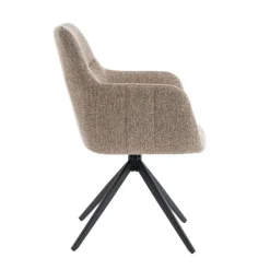 Eetkamerstoelen< Draaibare Eetkamerstoel Tibor Beige