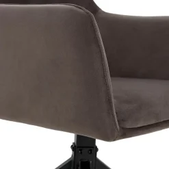Eetkamerstoelen< Draaibare Eetkamerstoel Tiernan Grijs