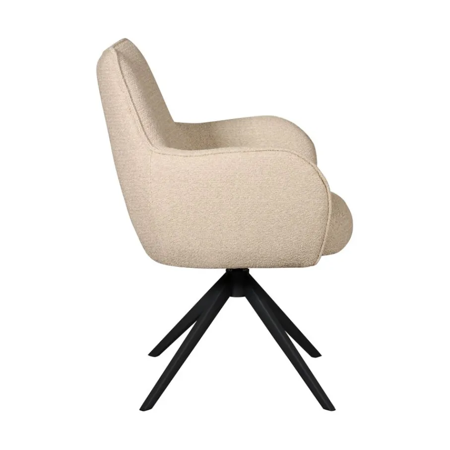 Eetkamerstoelen< Draaibare Eetkamerstoel Tumba Beige