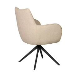 Eetkamerstoelen< Draaibare Eetkamerstoel Tumba Beige