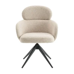 Eetkamerstoelen< Draaibare Eetkamerstoel Twin Greige