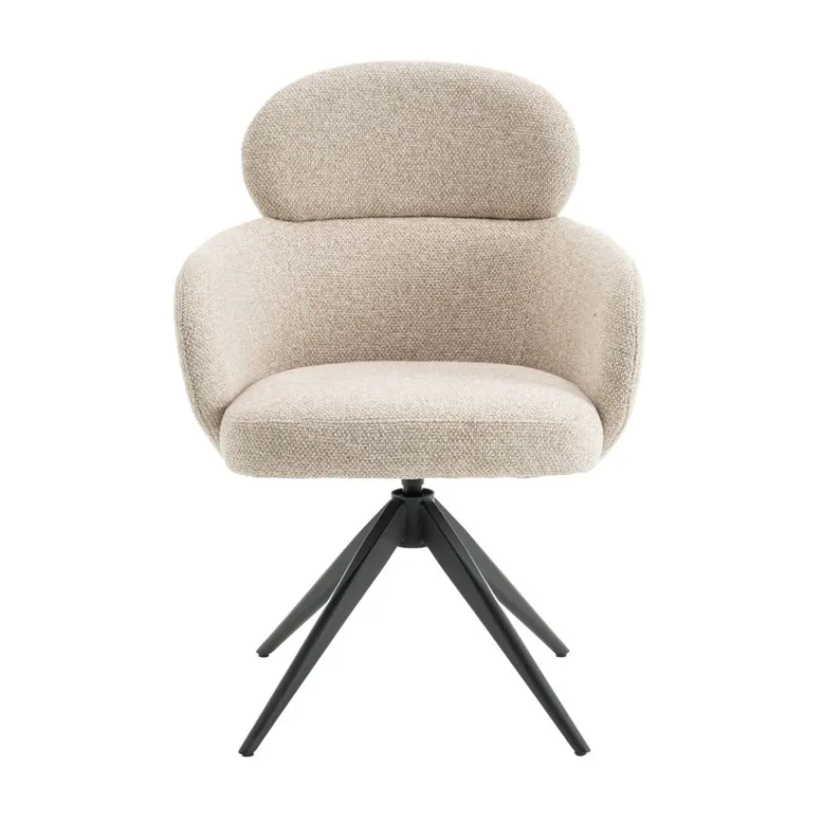 Eetkamerstoelen< Draaibare Eetkamerstoel Twin Greige