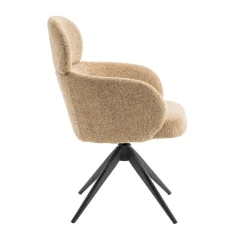 Eetkamerstoelen< Draaibare Eetkamerstoel Twin Mosterd
