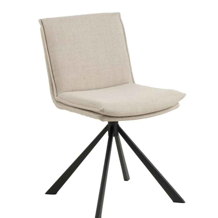 Eetkamerstoelen< Draaibare Eetkamerstoel Ulf Beige