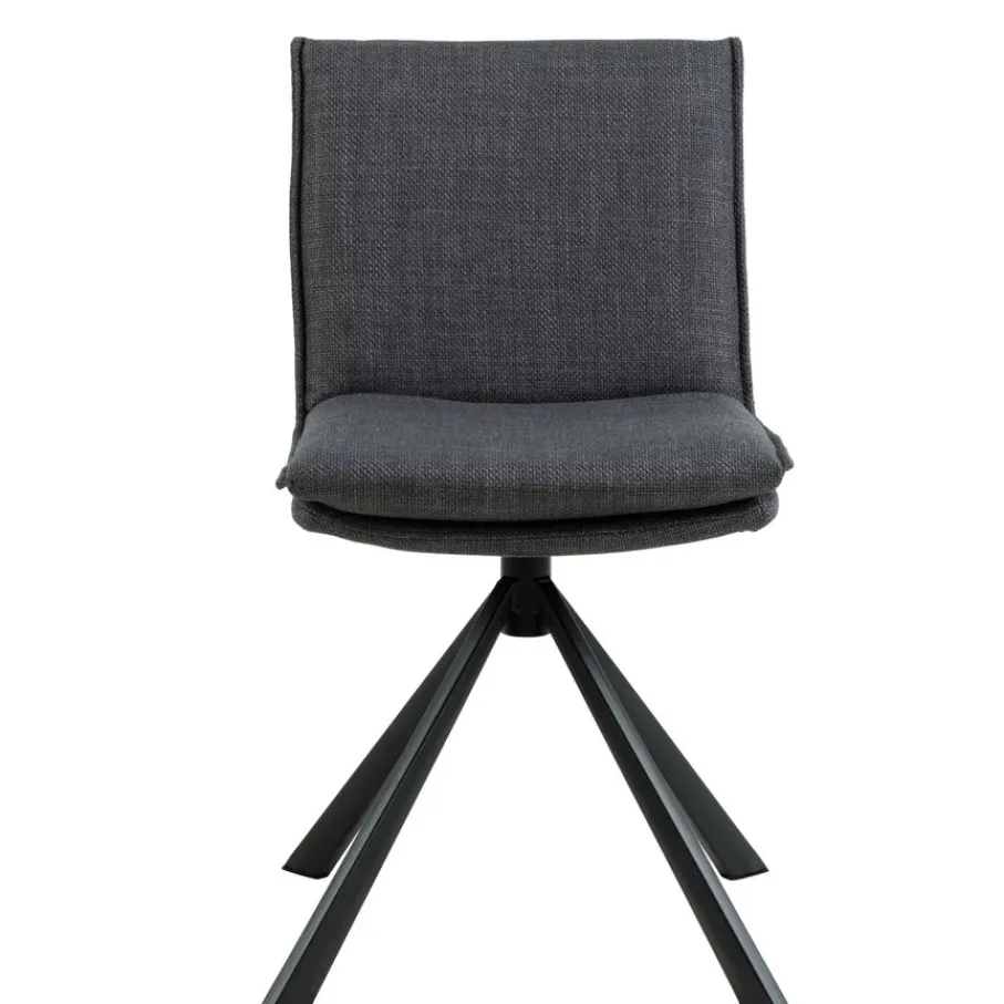 Eetkamerstoelen< Draaibare Eetkamerstoel Ulf Donkergrijs