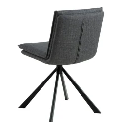 Eetkamerstoelen< Draaibare Eetkamerstoel Ulf Donkergrijs