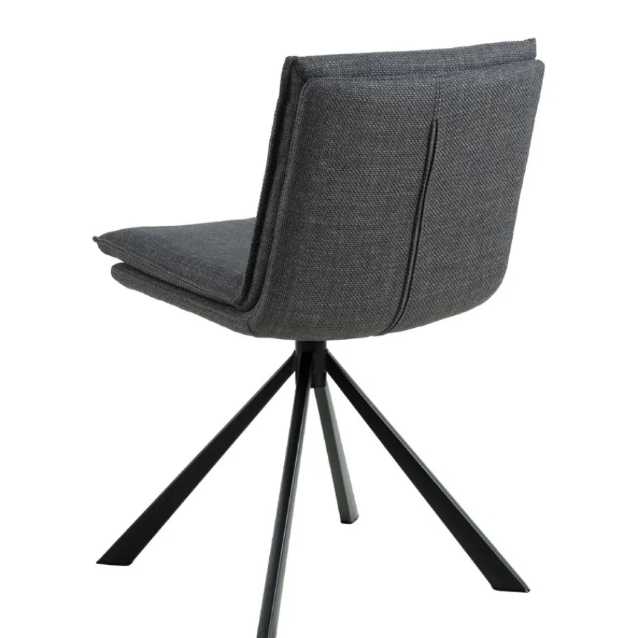 Eetkamerstoelen< Draaibare Eetkamerstoel Ulf Donkergrijs