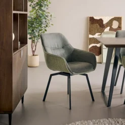 Eetkamerstoelen< Draaibare Eetkamerstoel Wolfheze Groen