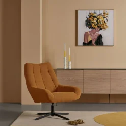 Fauteuils< Draaifauteuil Vrijhoeve Oranje