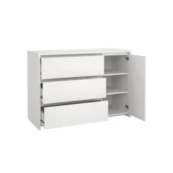 Ladekasten|Dressoirs< Dressoir Atlanta Wit - 119x84x48 cm