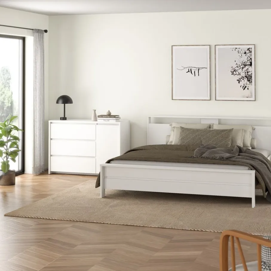 Ladekasten|Dressoirs< Dressoir Atlanta Wit - 119x84x48 cm