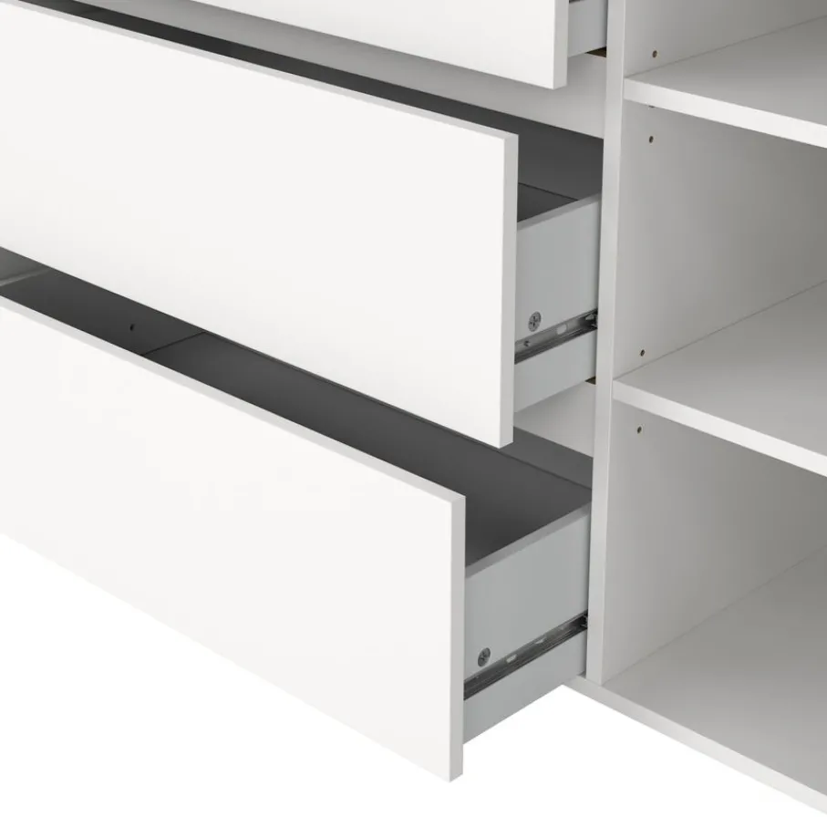 Ladekasten|Dressoirs< Dressoir Atlanta Wit - 119x84x48 cm