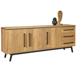 Dressoirs< Dressoir Batenburg Naturel - 210x80x45 cm