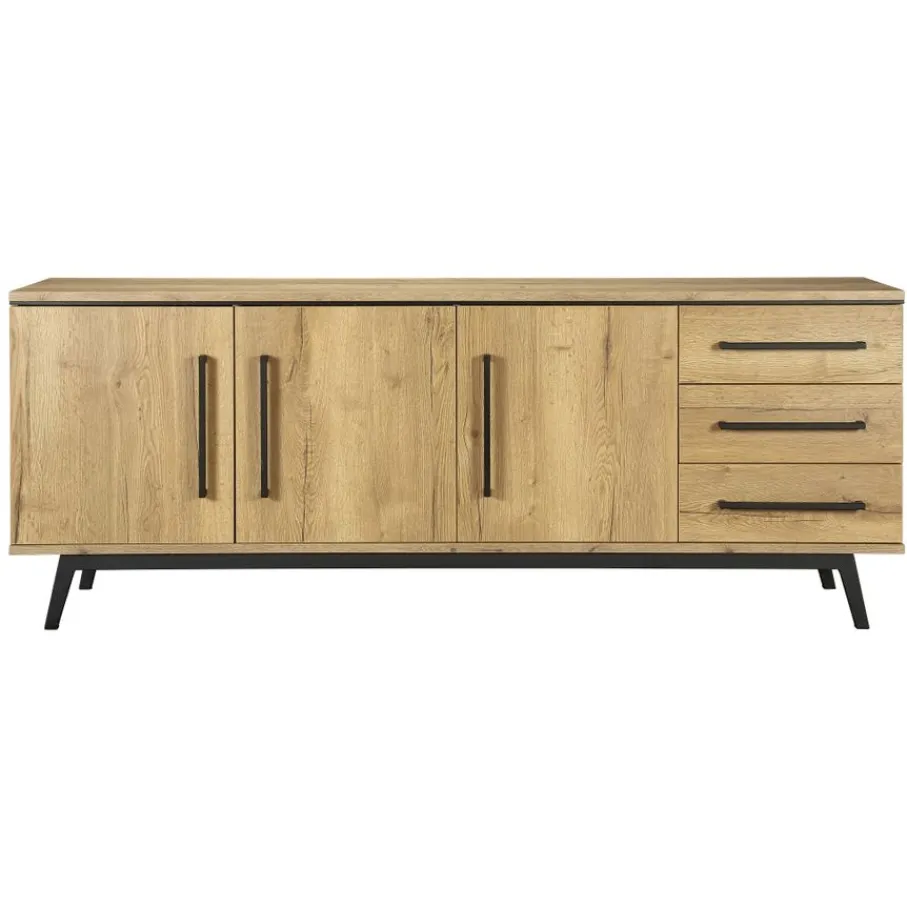 Dressoirs< Dressoir Batenburg Naturel - 210x80x45 cm