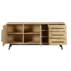 Dressoirs< Dressoir Batenburg Naturel - 180x80x45 cm