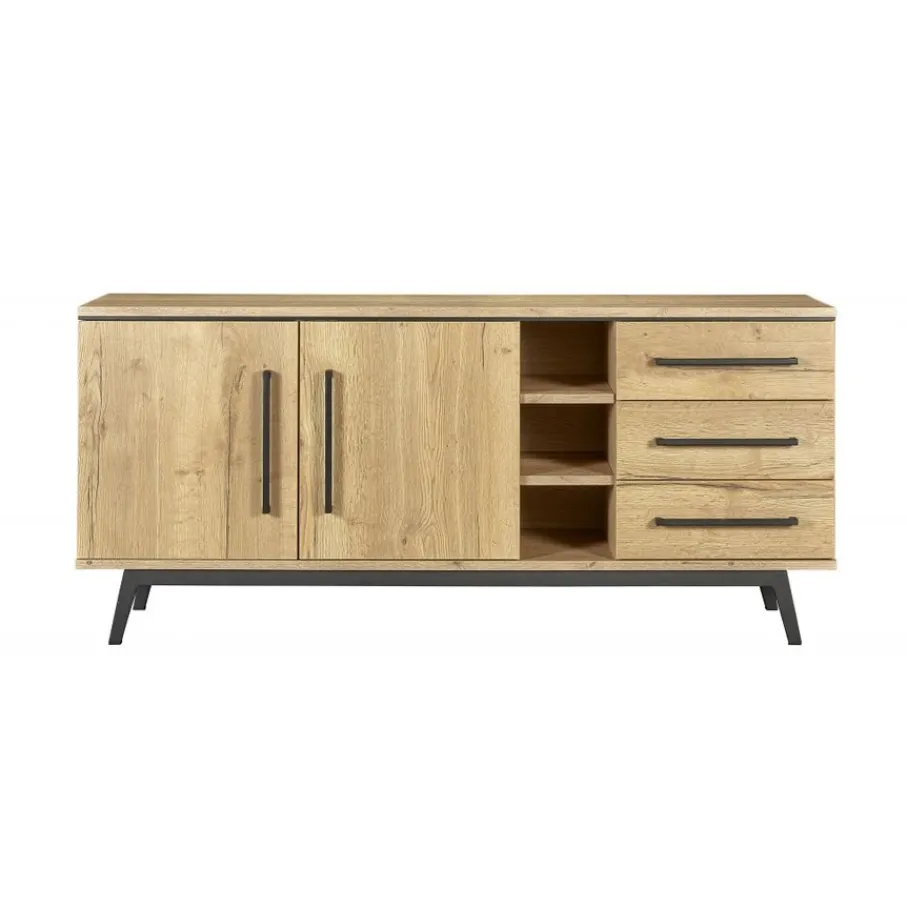 Dressoirs< Dressoir Batenburg Naturel - 180x80x45 cm