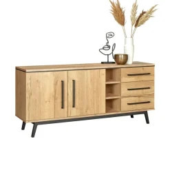 Dressoirs< Dressoir Batenburg Naturel - 180x80x45 cm