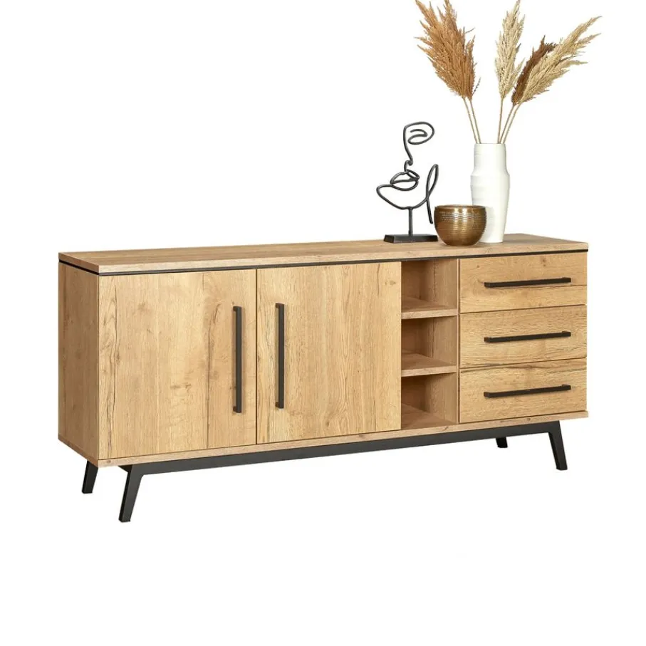 Dressoirs< Dressoir Batenburg Naturel - 180x80x45 cm