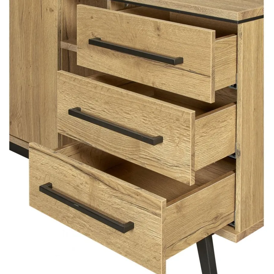 Dressoirs< Dressoir Batenburg Naturel - 180x80x45 cm