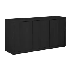Dressoirs< Dressoir Chester Zwart - 155x80x40 cm