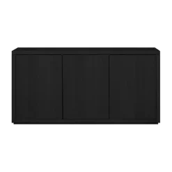 Dressoirs< Dressoir Chester Zwart - 155x80x40 cm