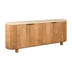 Dressoirs< Dressoir Doble Naturel - 200x70x45 cm