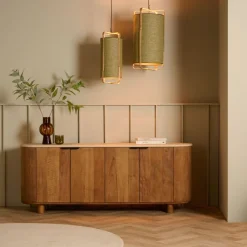 Dressoirs< Dressoir Doble Naturel - 200x70x45 cm
