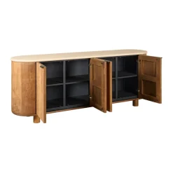 Dressoirs< Dressoir Doble Naturel - 200x70x45 cm