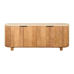 Dressoirs< Dressoir Doble Naturel - 200x70x45 cm