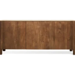 Dressoirs< Dressoir Liam Bruin / Marmer - 180x80x45 cm