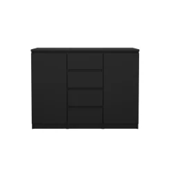 Opbergkasten< Dressoir Luna Zwart - 121x91x50 cm