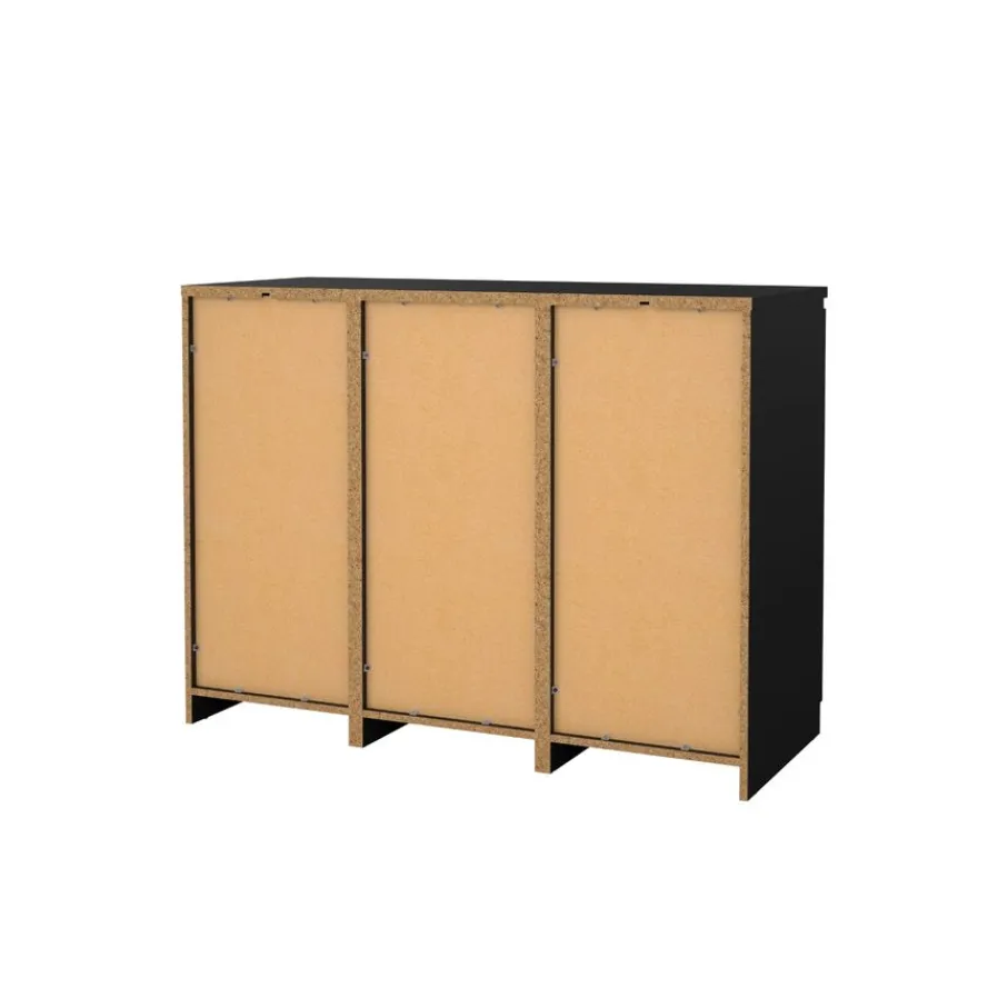Opbergkasten< Dressoir Luna Zwart - 121x91x50 cm
