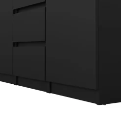 Opbergkasten< Dressoir Luna Zwart - 121x91x50 cm