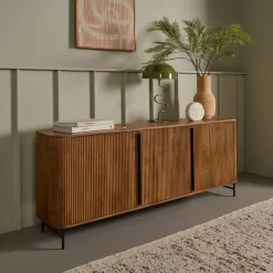 Dressoirs< Dressoir Rego Bruin - 176x76x40 cm