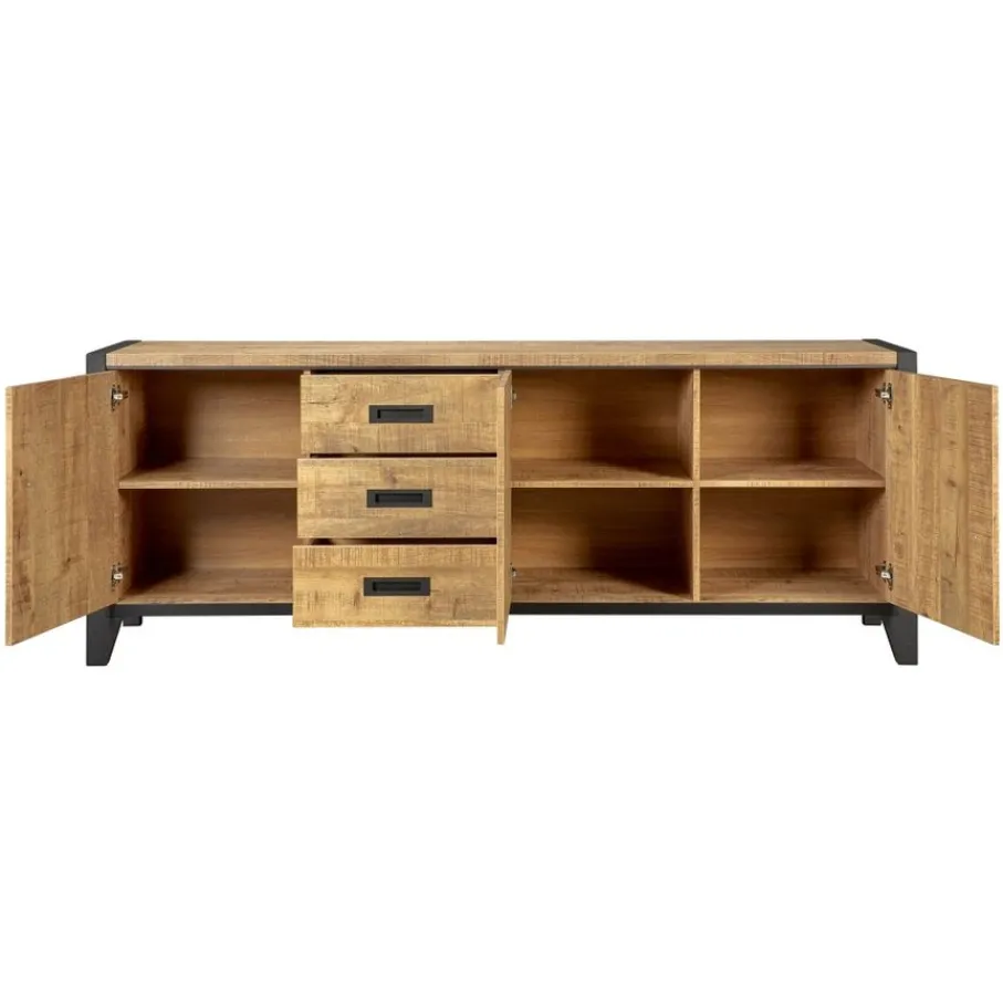 Dressoirs< Dressoir Tilburg Naturel - 212x80x45 cm