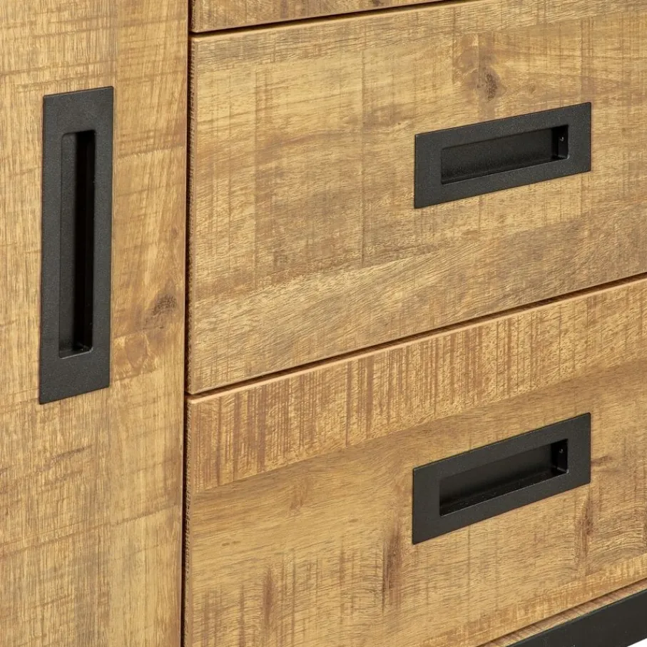 Dressoirs< Dressoir Tilburg Naturel - 212x80x45 cm